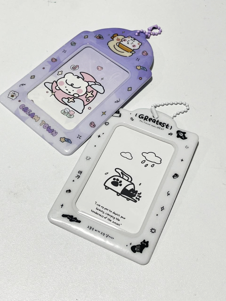 Porta credencial llavero kawaii