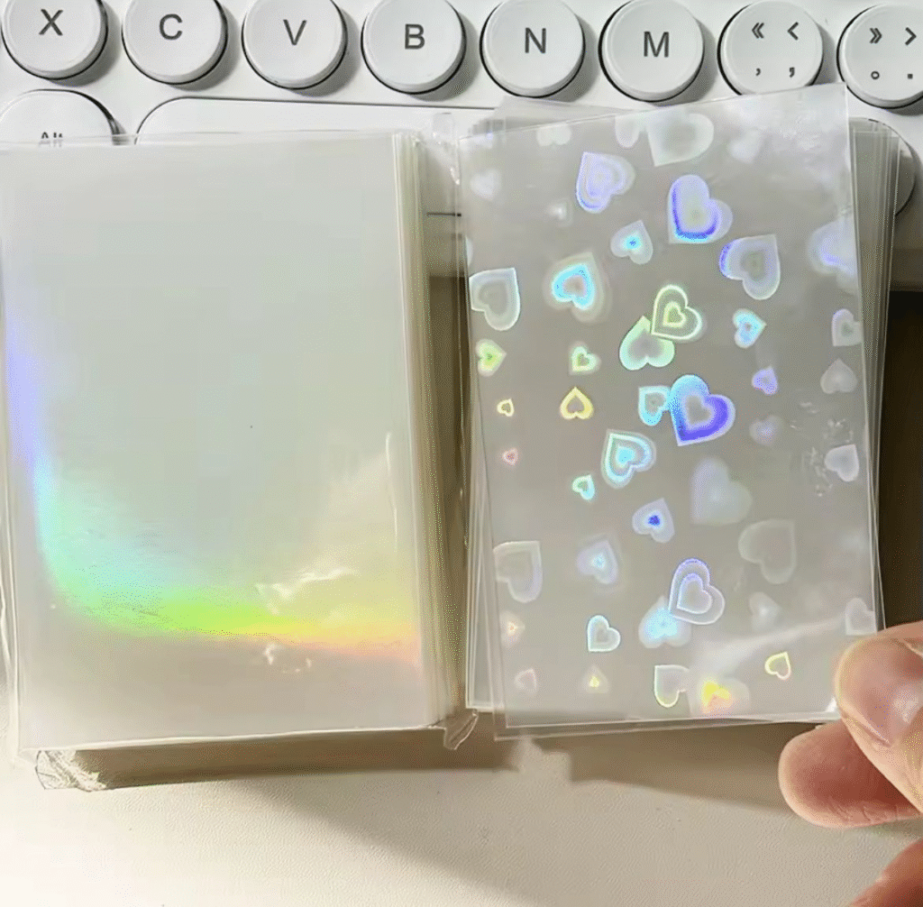 Paquete x5 unidades Sleeve holográfica para Photocards